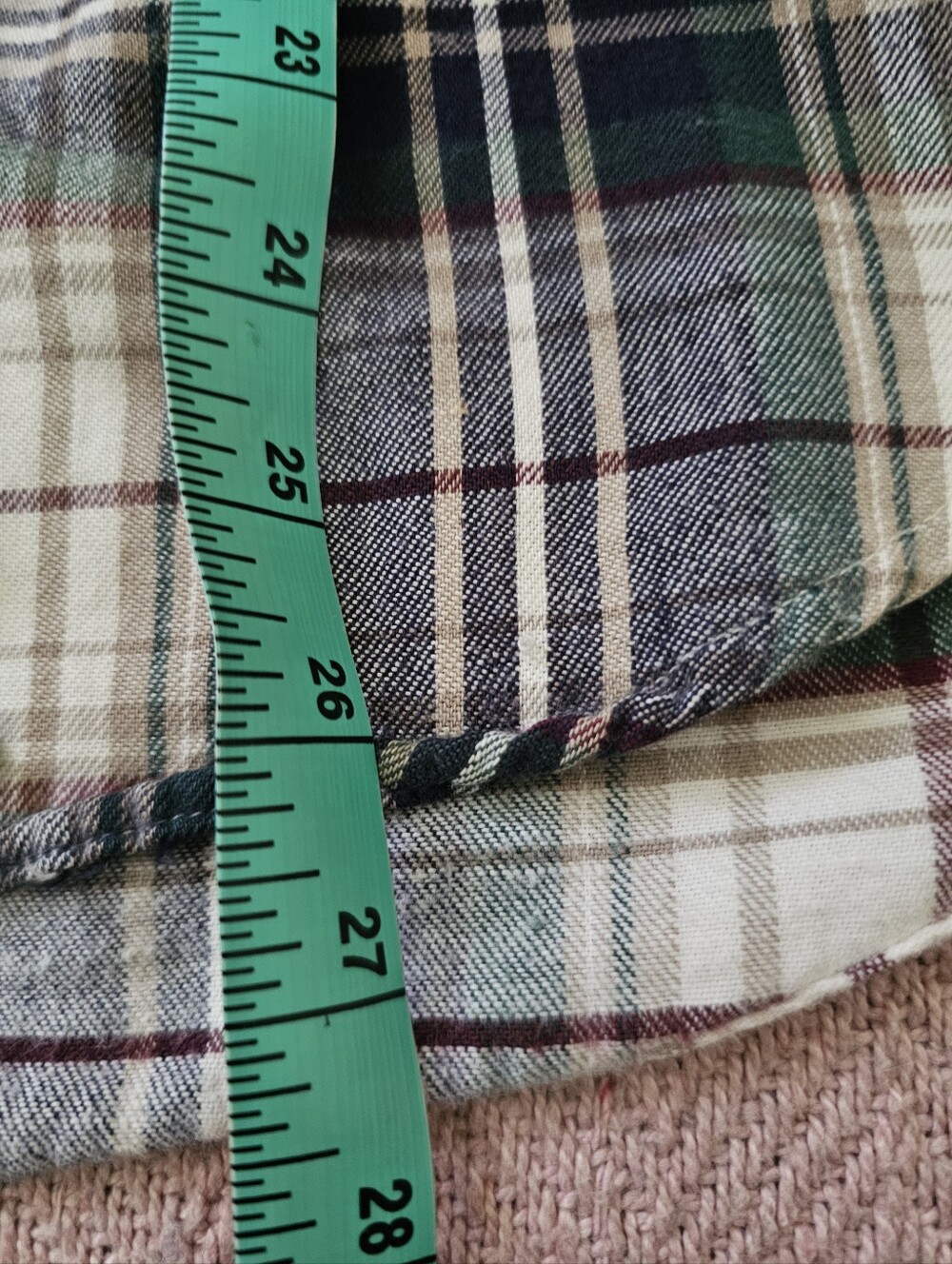 Vintage LL Bean Plaid Flannel Button-up Shirt - Picture 13 of 16